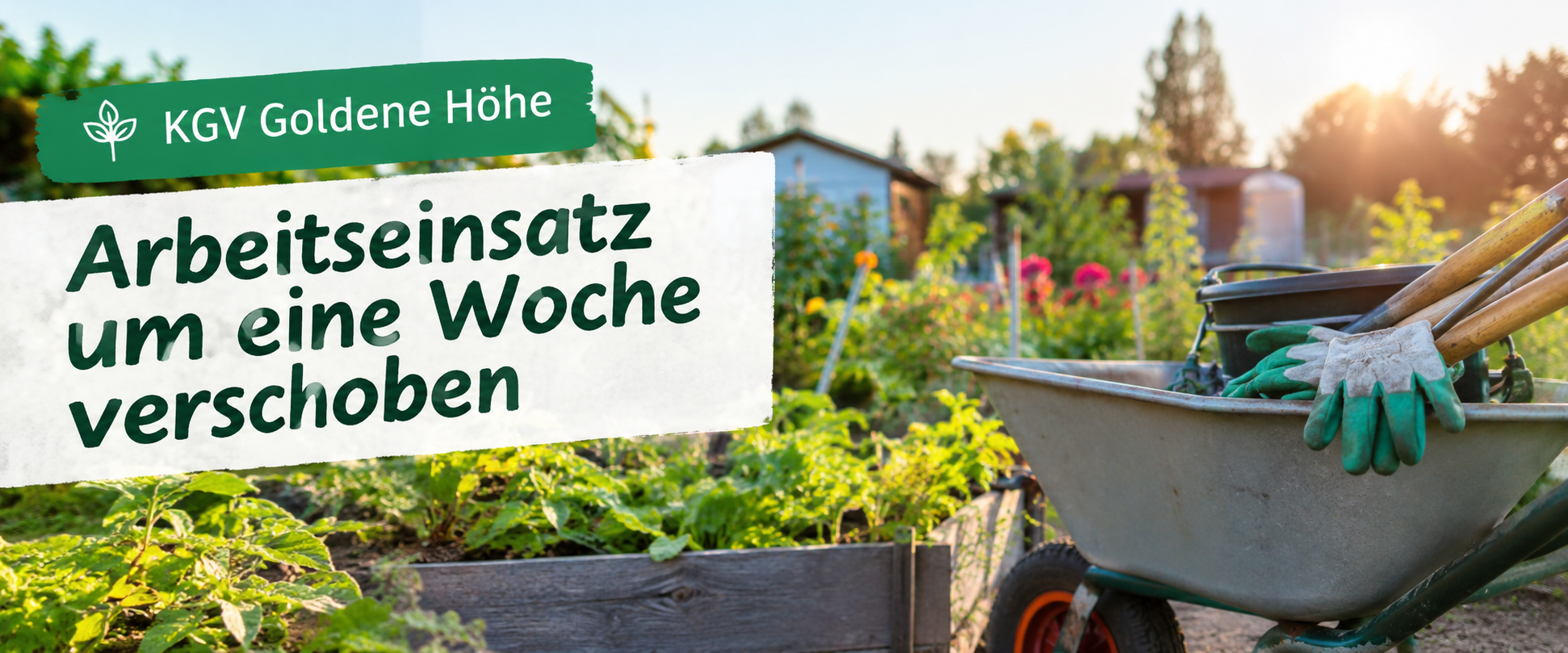 Arbeitseinsatz am 24. Oktober wird um eine Woche auf den 31. Oktober verschoben